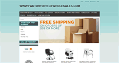 Desktop Screenshot of factorydirectwholesales.com