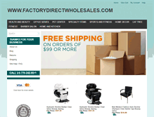 Tablet Screenshot of factorydirectwholesales.com